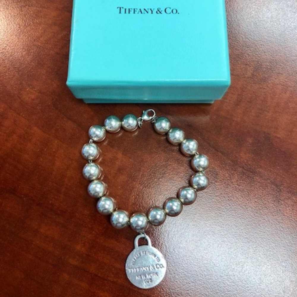 Tiffany & Co. Bead Bracelet with Tiffany Charm